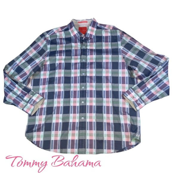 Tommy Bahama Other - Tommy Bahama 100% Cotton Island Modern Fit Plaid Button Down Shirt - Men’s XL